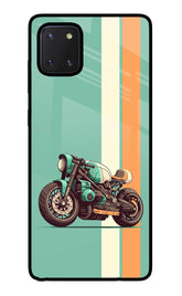 Striped Moto Drift Samsung Note 10 Lite Glass Case